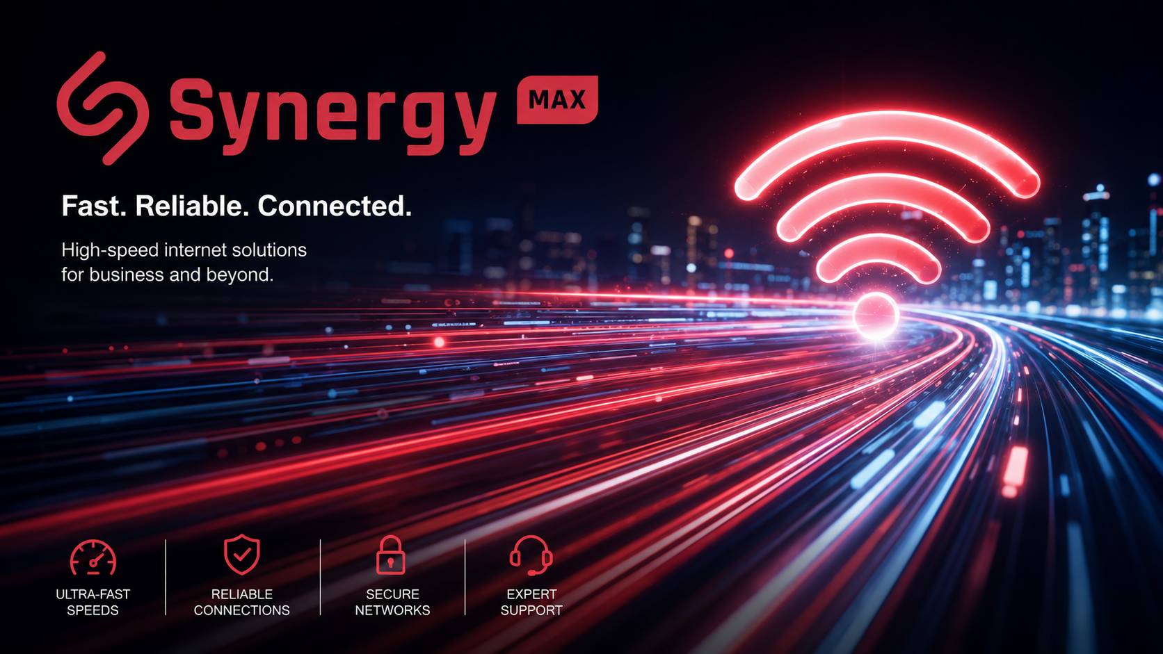Full fibre broadband delivering high speeds to a business